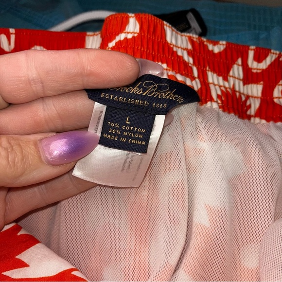 Brooks Brothers Swim Shorts‎ Trunks Vacation Poolside Watersports Ocean Beach - Picture 4 of 12